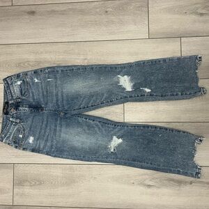 Judy Blue Distressed Ankle Jeans in Blue